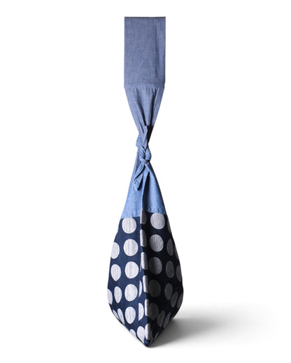 KOJIMA DENIM / INDIGO BLUE  LARGE DOTS / MEDIUM SET