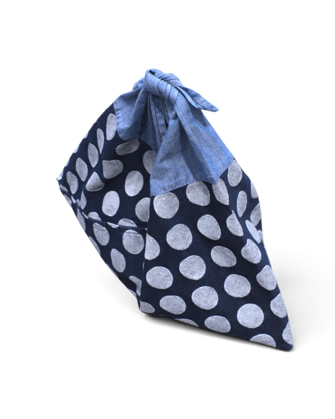 KOJIMA DENIM / INDIGO BLUE  LARGE DOTS / MEDIUM SET