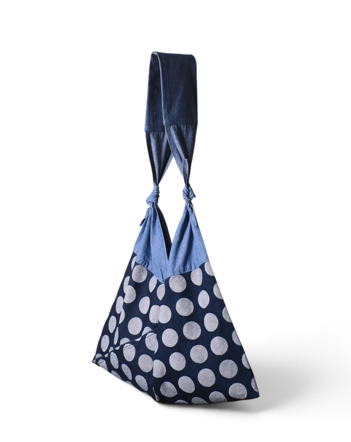KOJIMA DENIM / INDIGO BLUE  LARGE DOTS / MEDIUM SET
