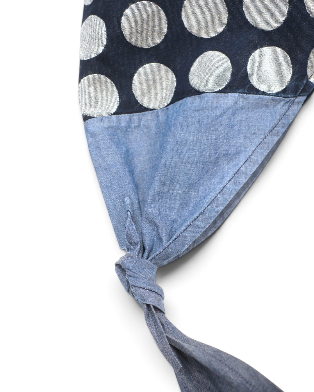 KOJIMA DENIM / INDIGO BLUE  LARGE DOTS / MEDIUM SET